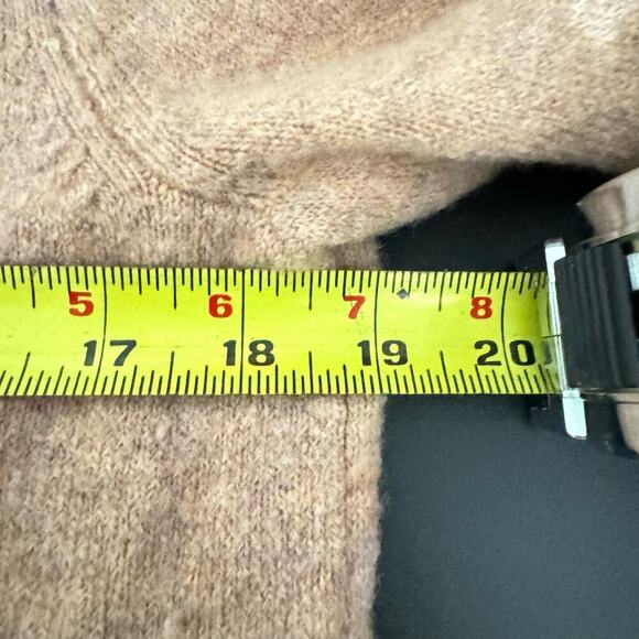 Madewell Kent Open Front Cardigan Sweater Slouchy Fit Wool Blend Brown Size XS - Picture 8 of 9